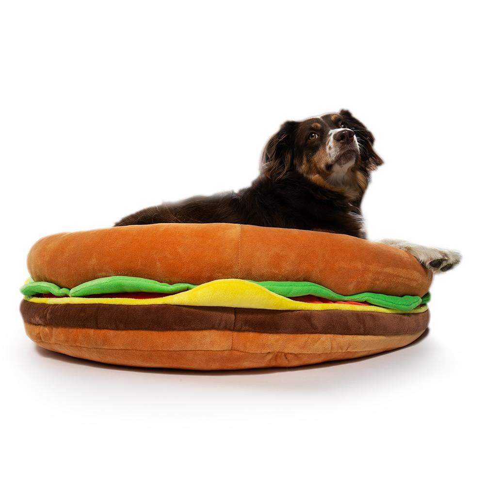 Yummy World Pets: Premium Burger Plush Dog Bed