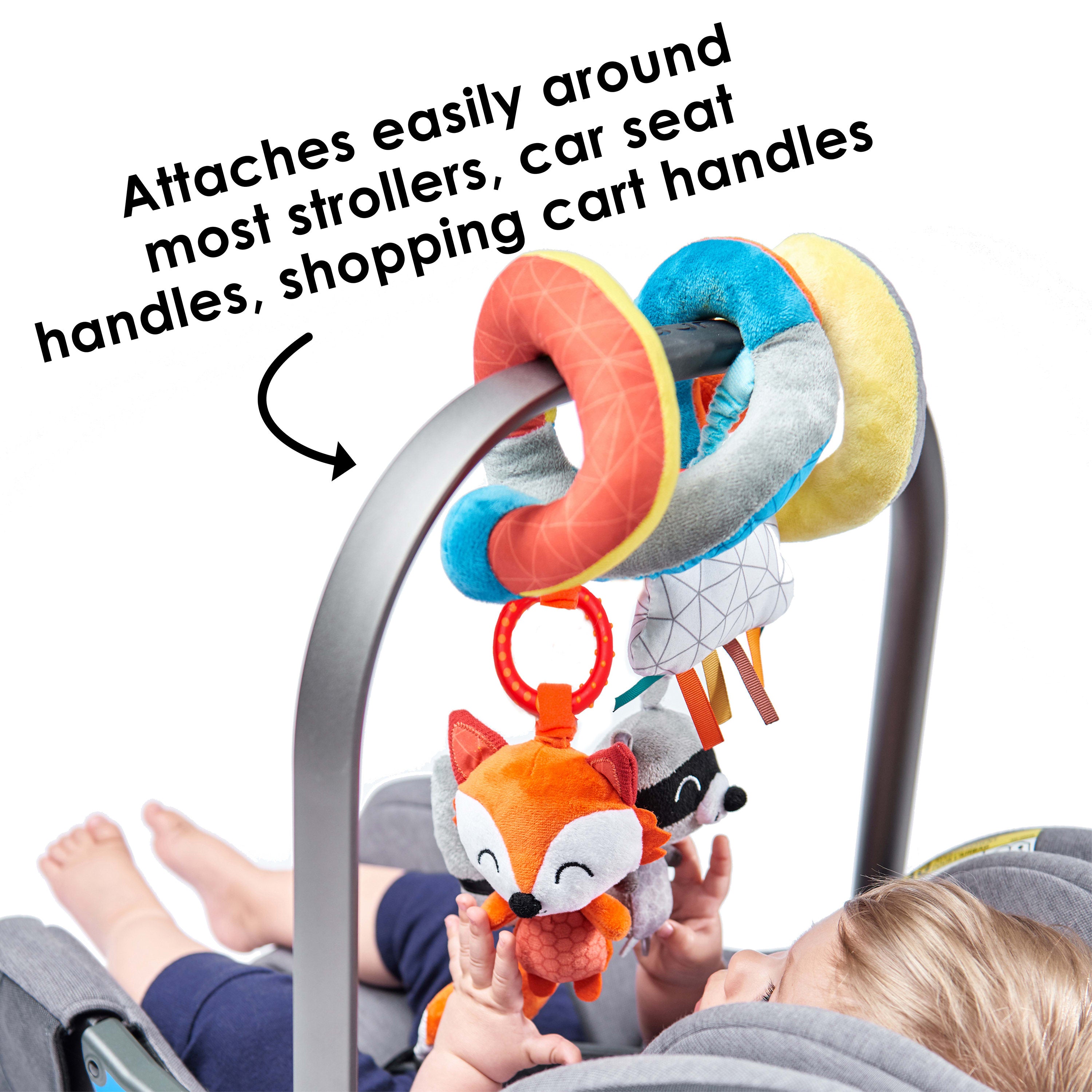 Diono Baby Activity Spiral with Interactive Hanging Toys for Car Seat， Stroller or Crib