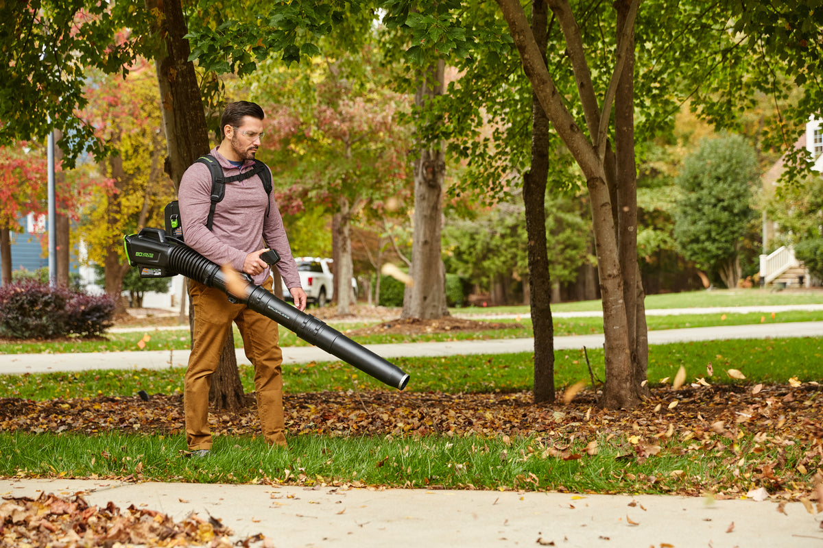 80V 690 CFM Cordless Battery Dual-Port Backpack Blower w/ Two (2) 4.0