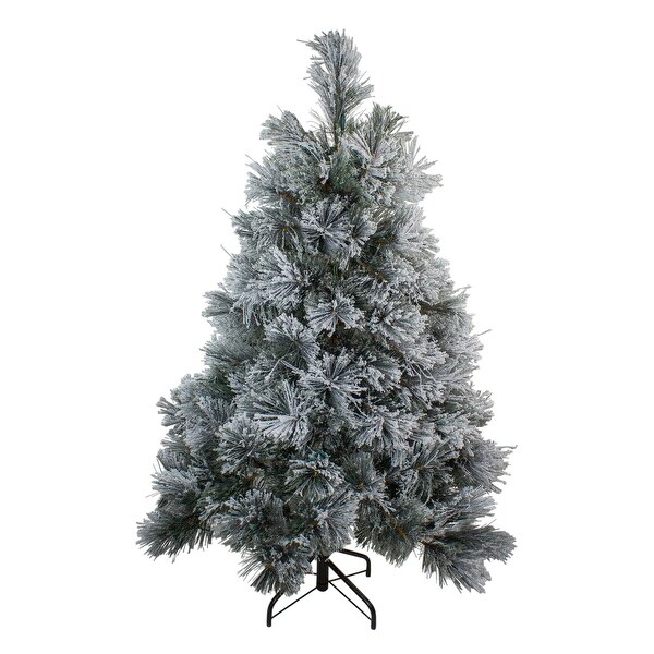 Flocked Black Spruce Artificial Christmas Tree