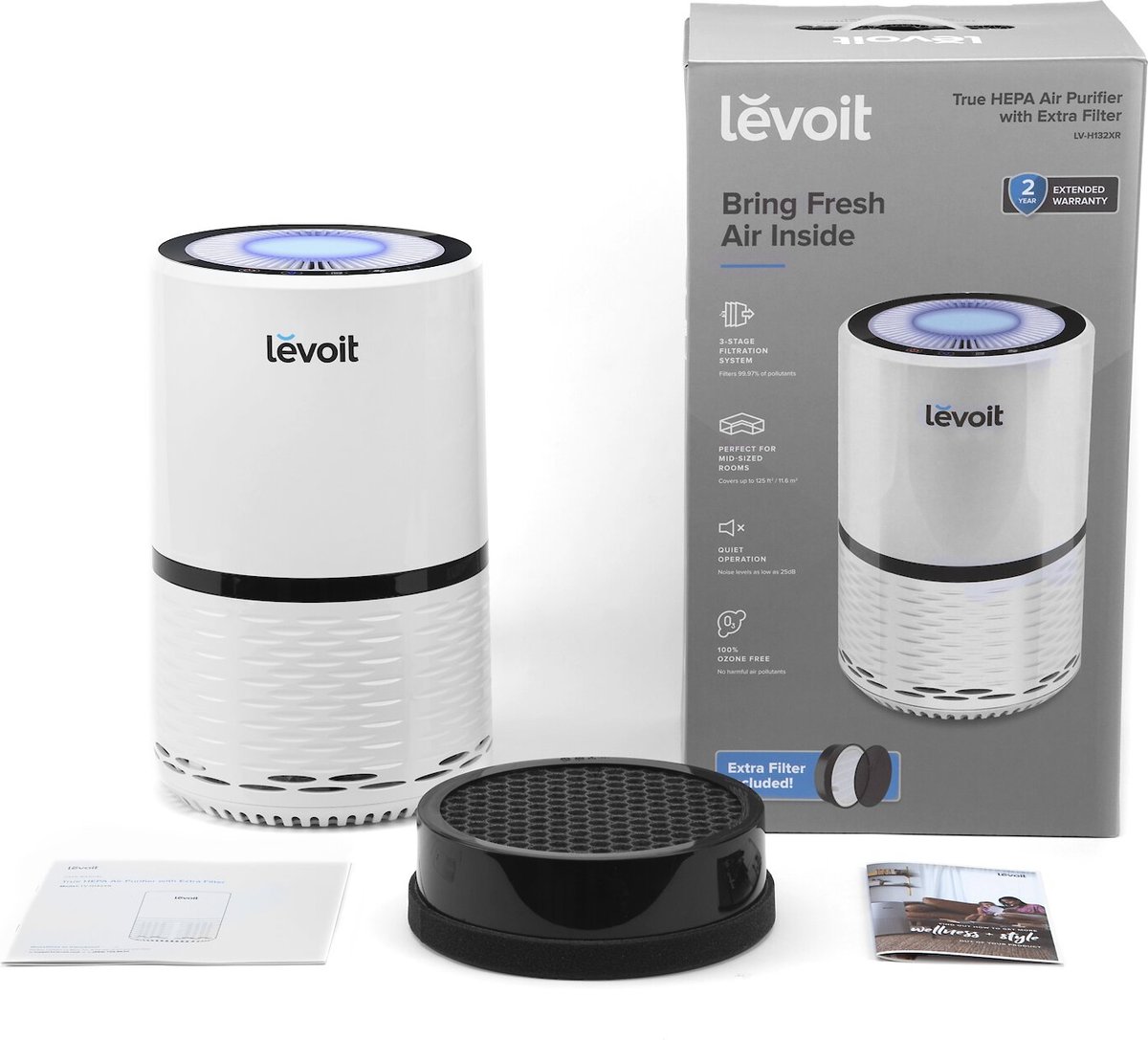 Levoit Compact True HEPA Air Purifier with Replacement Filter