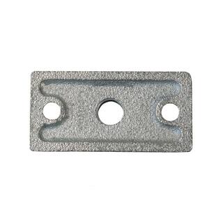 The Plumber's Choice Rod Hanger Plate in Galvanized Iron in for 12 in. Threaded Rod (20-Pack) 12CLFG-20