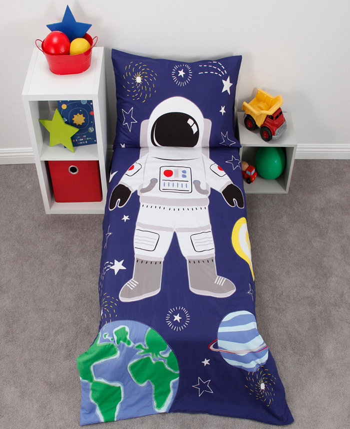 NoJo Astronaut Glow in the Dark 4-Piece Toddler Bedding Set