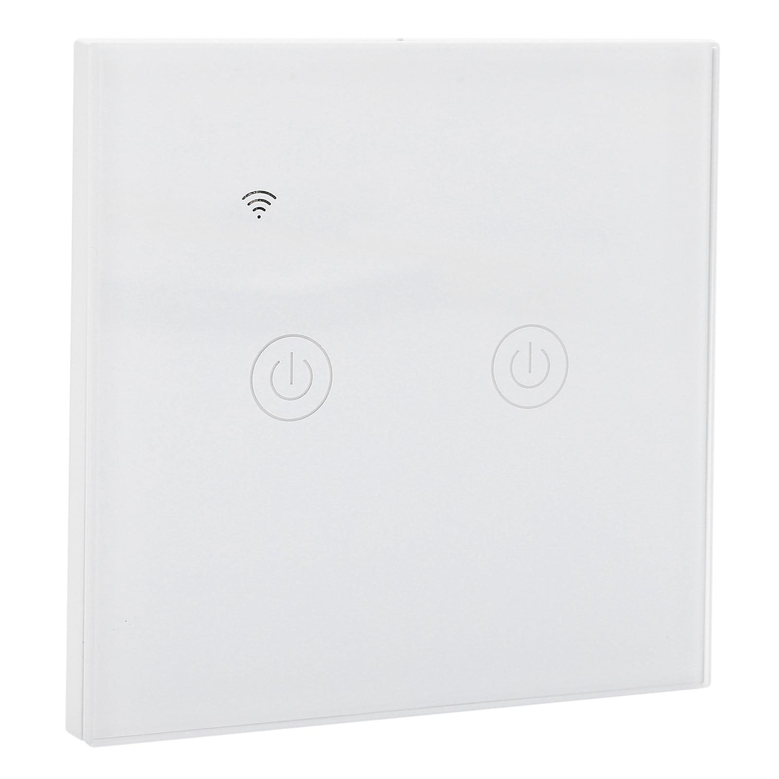 Smart Light Switch Touch Panel Abs Universal For Single / Zero Fire Wire 220240vac2 Way Wifi