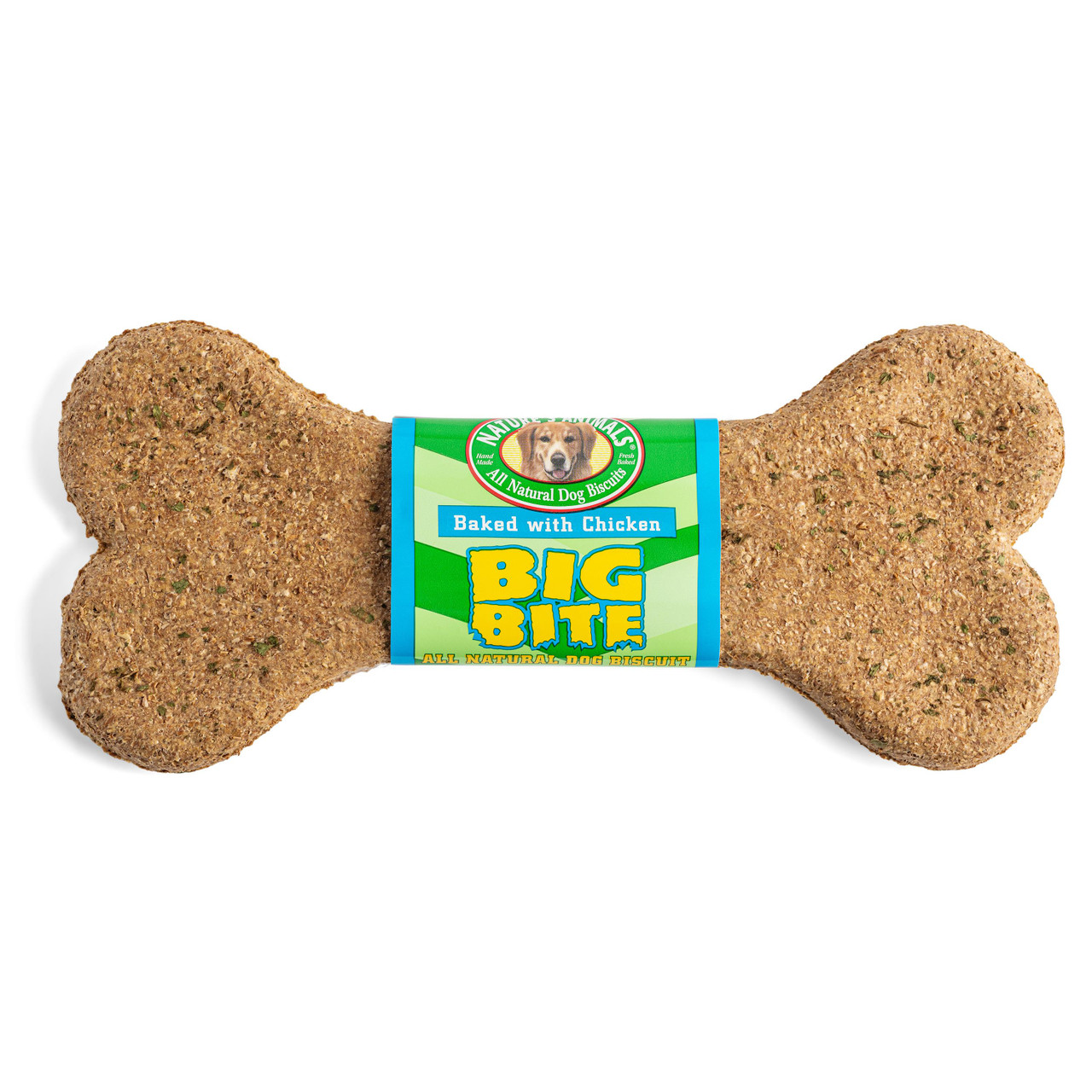 Nature's Animals Big Bite Chicken Flavored Dog Biscuit， 8