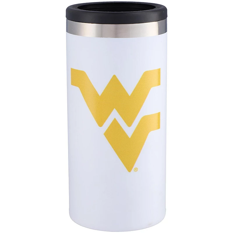 West Virginia Mountaineers Team Logo 12oz. Slim Can Holder