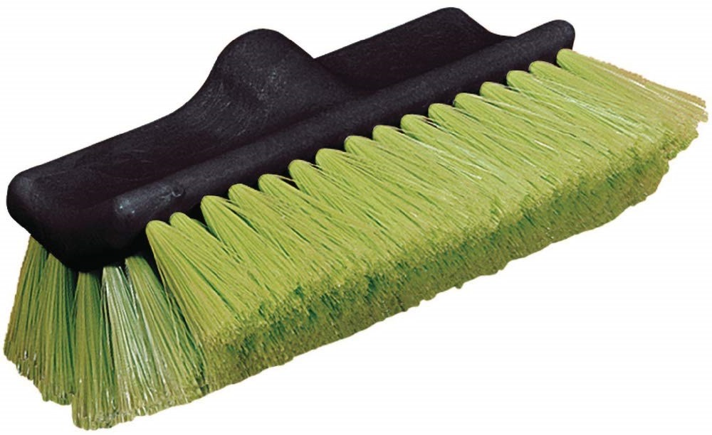 Flo-Thru Dual Surface Wash Brush with Nylex Bristles 10 ; Green ;