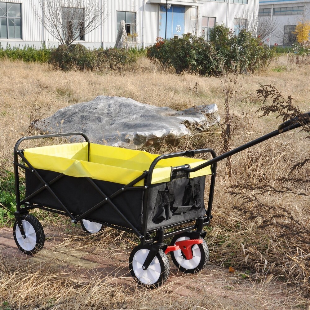 Outdoor Utility Folding Wagon Shopping Beach Cart