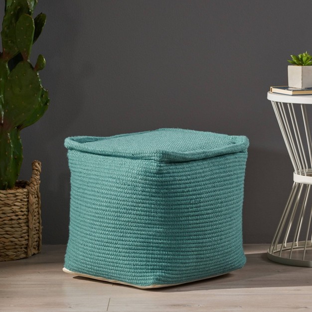 Cadence Boho Yarn Pouf Christopher Knight Home