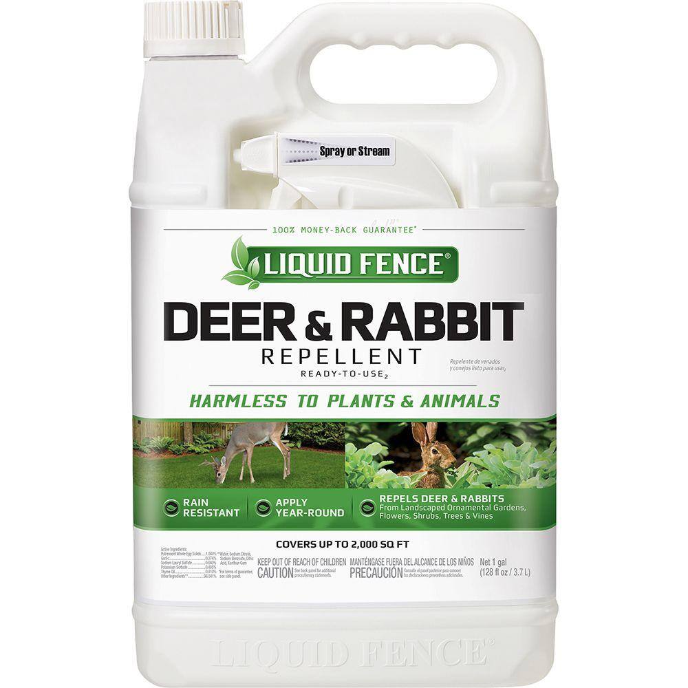 Liquid Fence 1 Gal. Ready-to-Use Deer and Rabbit Repellent HG-70109-4