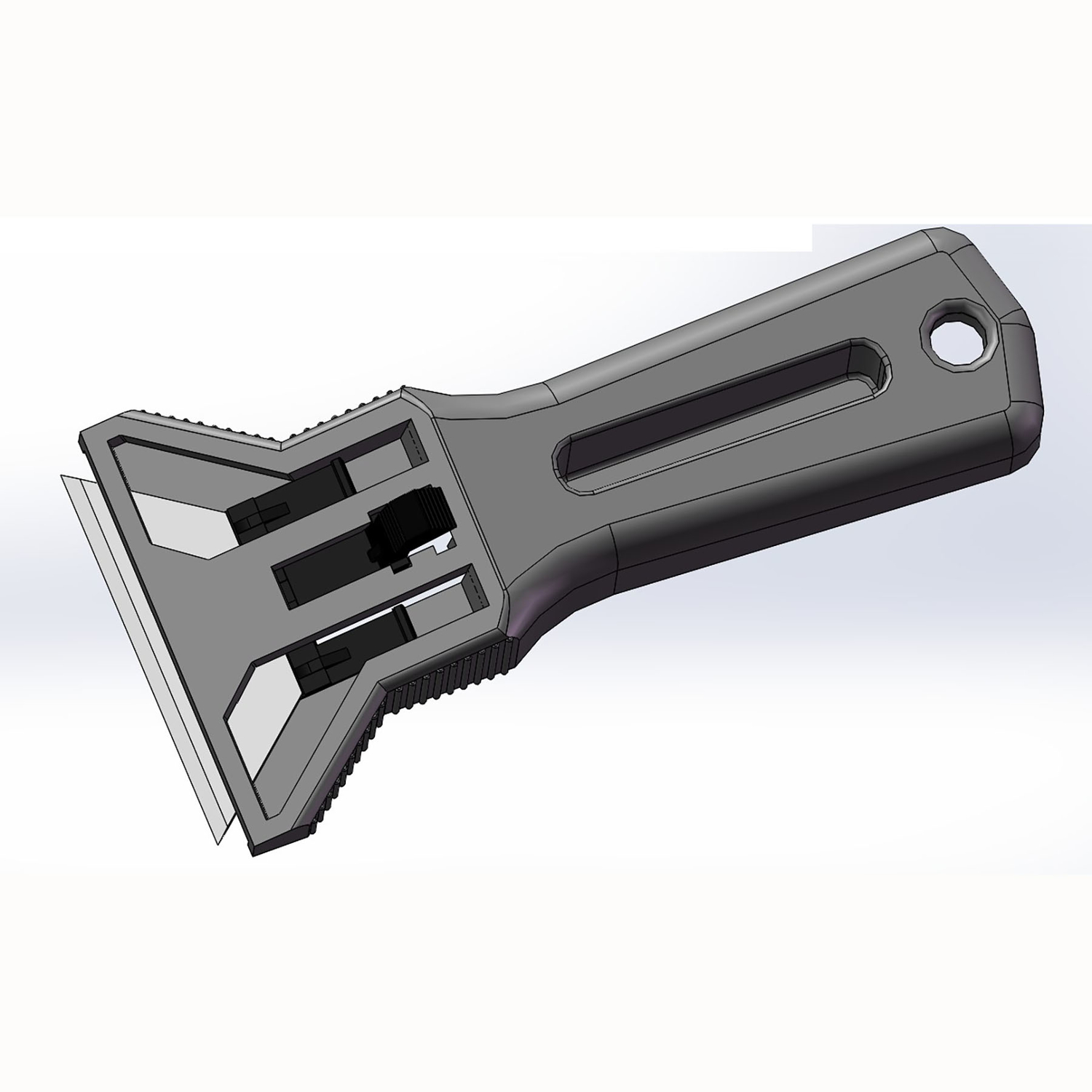 Ace 1 in. W Steel Retractable Utility Scraper