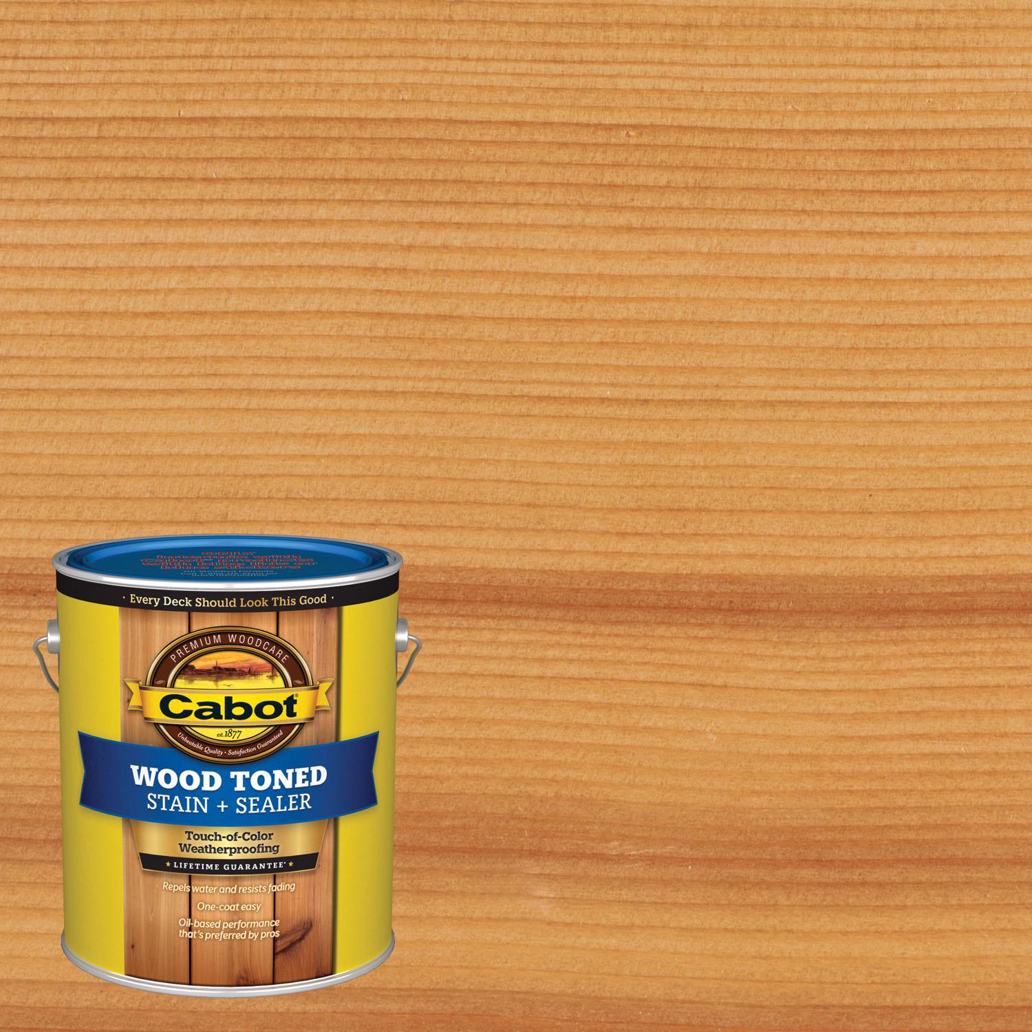 Cabot Wood Toned Low VOC Transparent Natural Oil-Based Deck and Siding Stain 1 gal