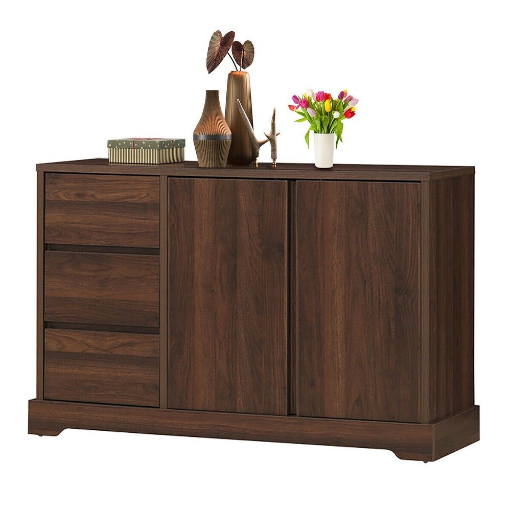 Buffet Sideboard Cupboard Cabinet Console Table W/ 3 Drawers