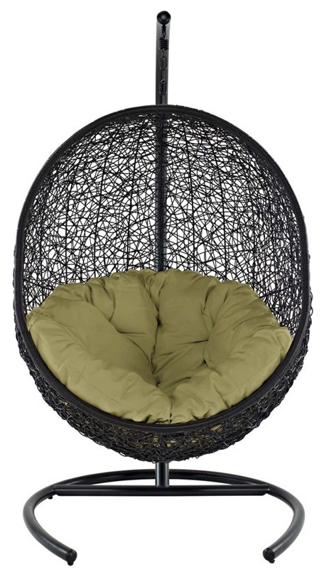 Afuera Living Patio Swing Chair in Peridot   Hammocks And Swing Chairs   by Homesquare  Houzz