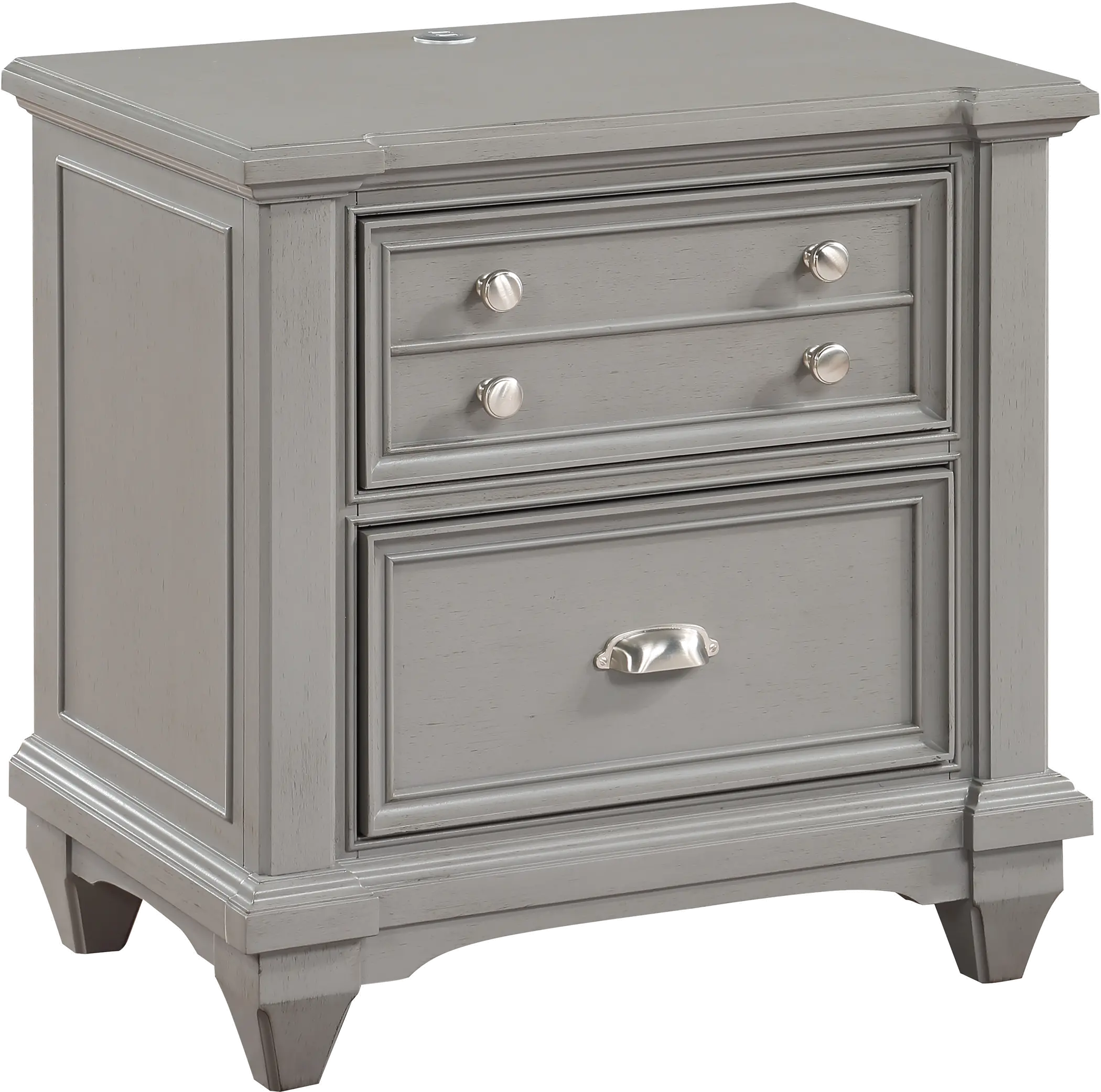 Harbor Hut Gray Youth Nightstand