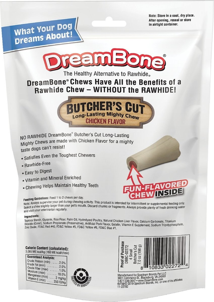 DreamBone Small Butcher's Cut Chicken Chews Dog Treats