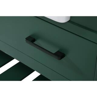 Timeless Home Double Sink 22 in. W x 60 in. D x 34.125 in. H Bath Vanity in Green with Carrara White Marble Top TH120320DGN