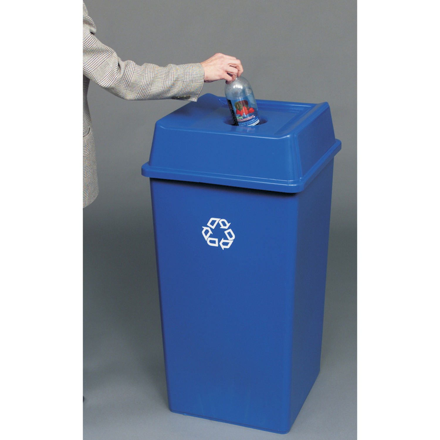 50-Gallon Square Recycling Container by Rubbermaid Commercial Products RCP395973BECT