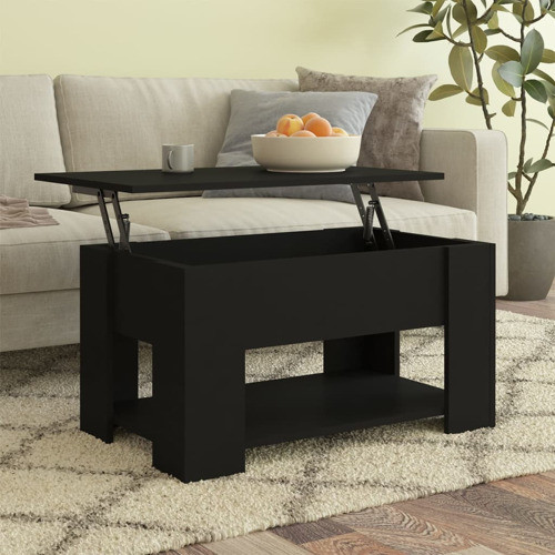 vidaXL Coffee Table Lift Top Accent Sofa End Table Concrete Gray Engineered Wood   Transitional   Coffee Tables   by vidaXL LLC  Houzz