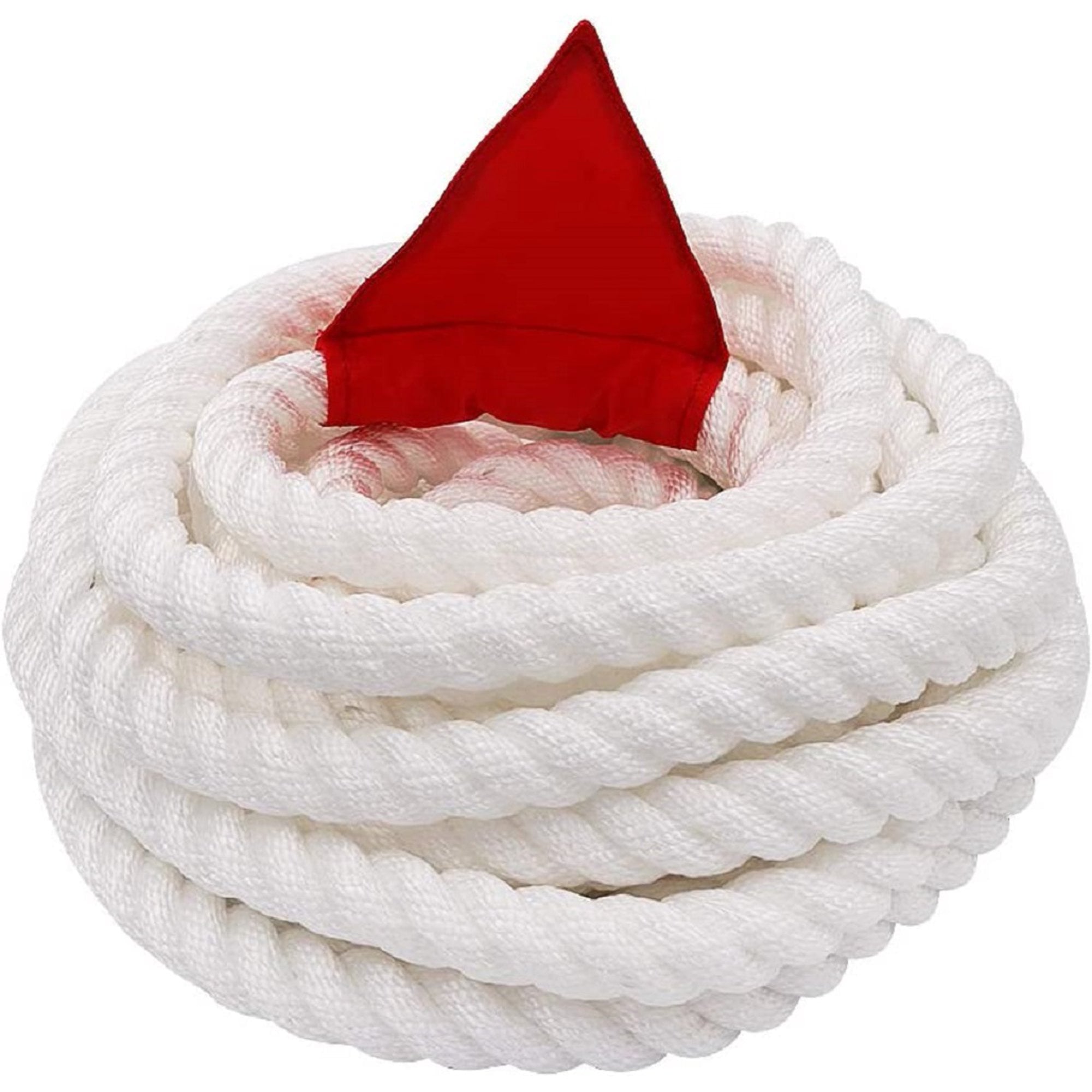 Aystkniet Tug of War Rope with Flag for Kids, Teens and Adults, Soft Polypropylene Rope Games for Team Building Activities, Family Reunion, Birthday Party (White, 35 Feet)