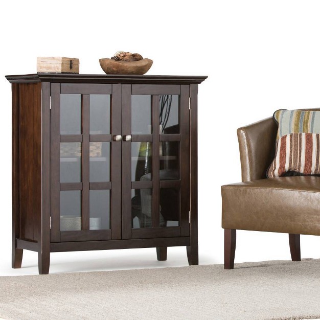 Normandy Low Storage Cabinet Brunette Brown Wyndenhall