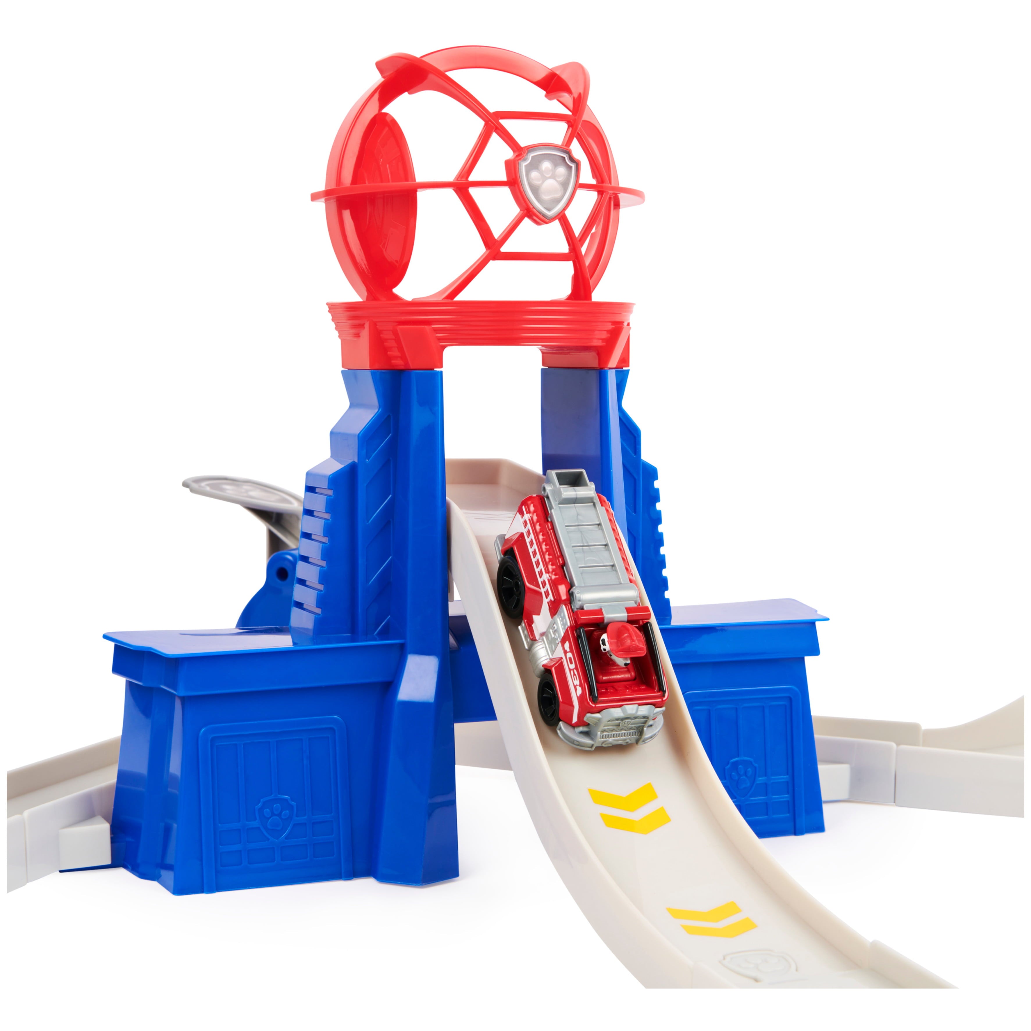 PAW Patrol， True Metal Total City Rescue Vehicle Playset， 1:55 Scale， For Ages 3 and up