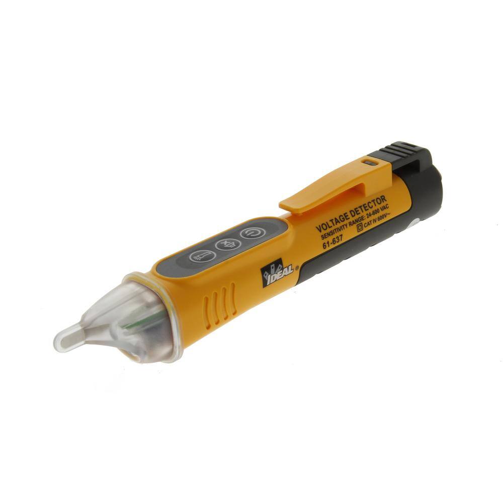 IDEAL Single Range 24-Volt to 600-Volt Non-Contact Voltage Sensor with Flashlight 61-637