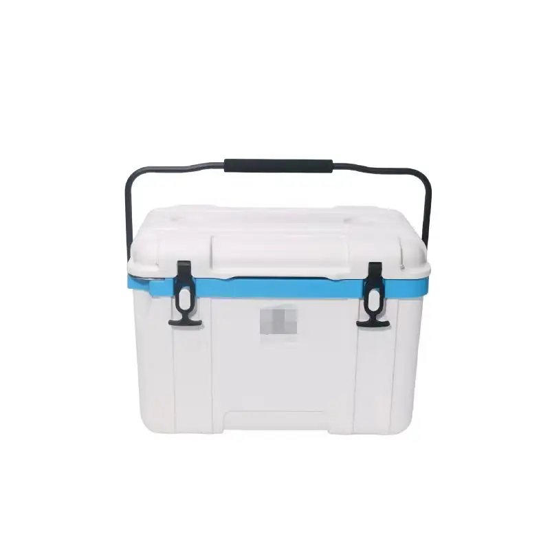 2023 New Arrival High Quality PE/PP/PU 26L Outdoor Picnic Food Insulation Cooler Box Can Customize Color Patterns Ice Box