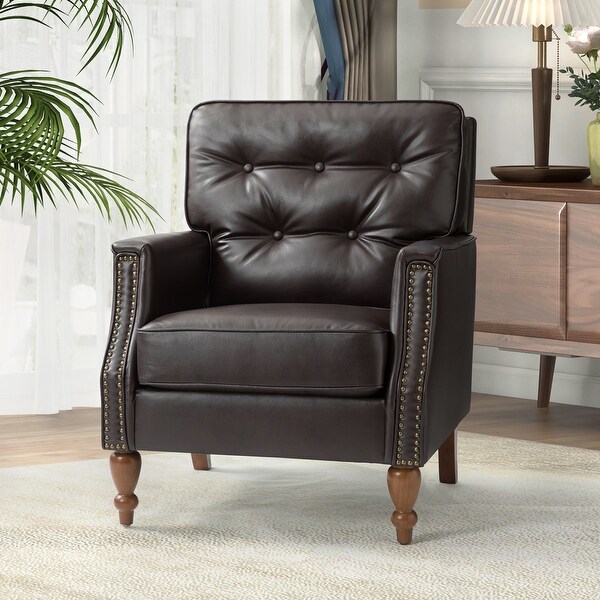 Johannes Comfy Living Room Armchair with Turned Legs by HULALA HOME