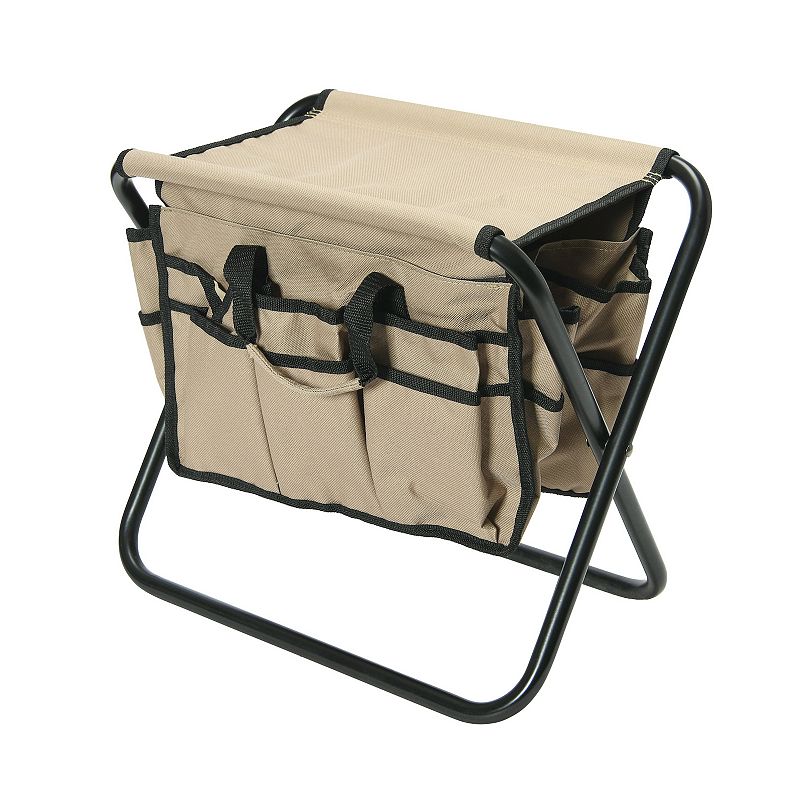 Household Essentials Utility Stool with 20 Storage Pockets