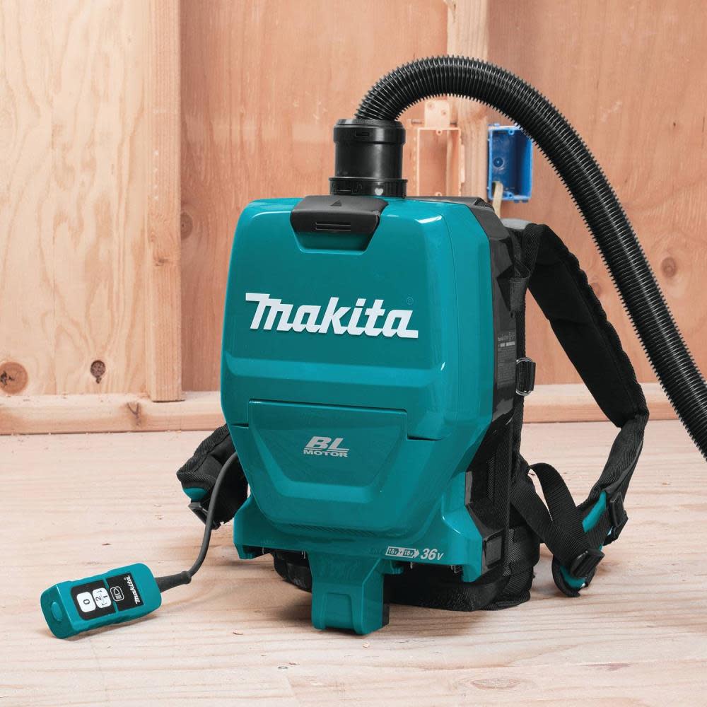 Makita LXT 18V X2 Cordless Dust Extractor HEPA Backpack 1/2 Gallon Tool Only