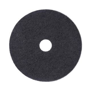 Boardwalk 19in. Diameter Black Stripping Floor Pads (5-Pack) BWK4019BLA