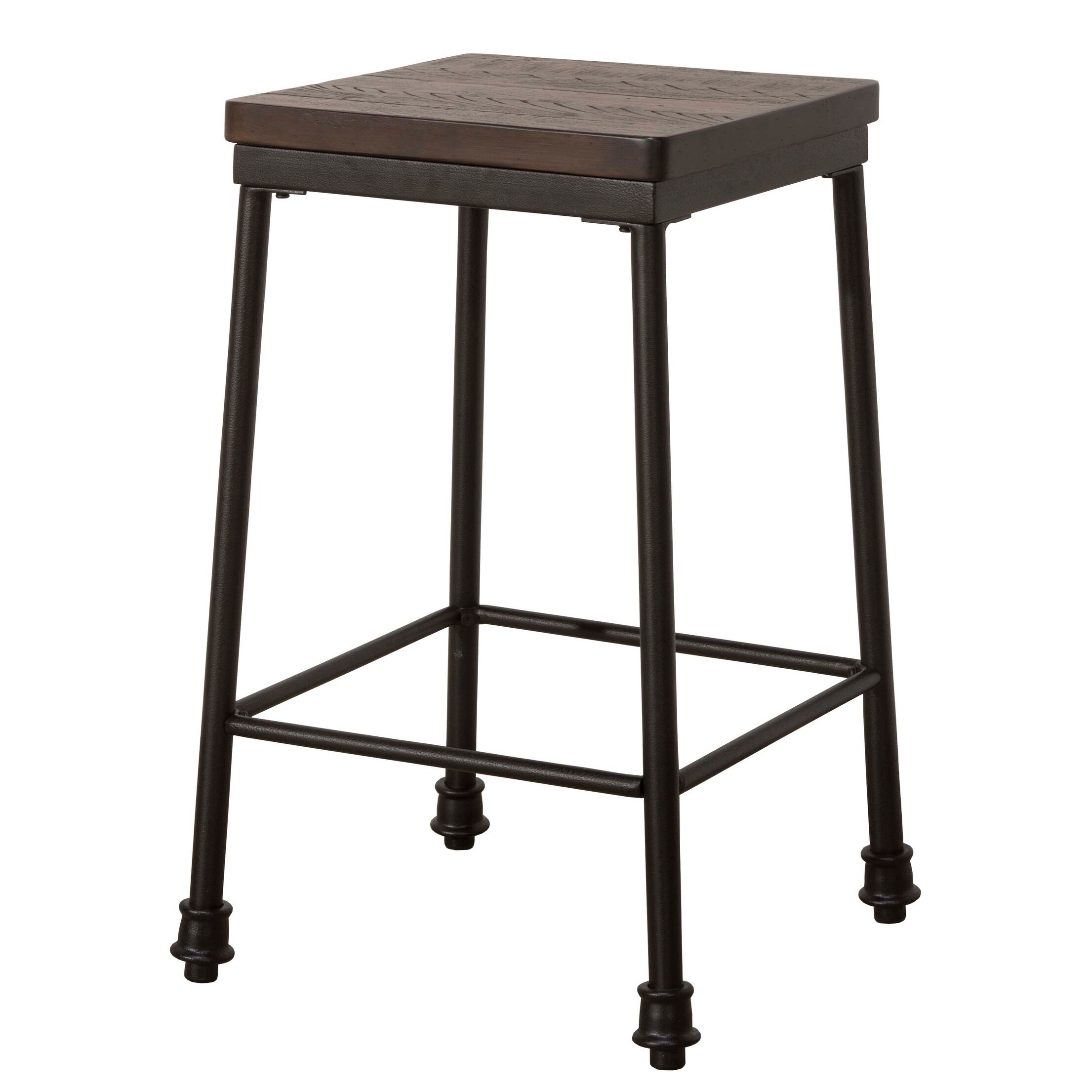 Hillsdale Furniture Castille Non-Swivel Backless Counter Stool ， Black