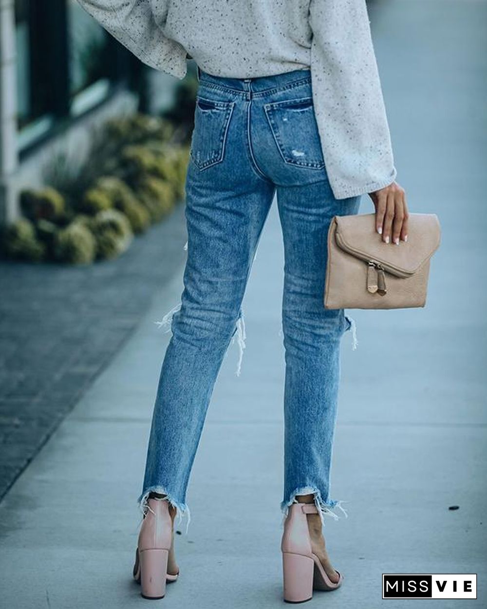 Slim Slimming Ripped Jeans