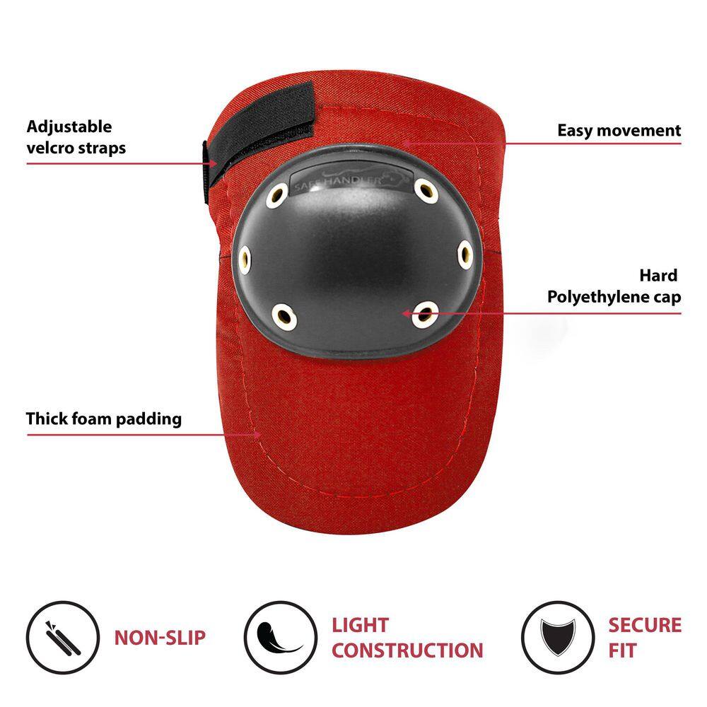 Safe Handler Tough Cap Thick Foam Padding Adjustable Elastic Straps (RED) BLSH-ES-PE-KP