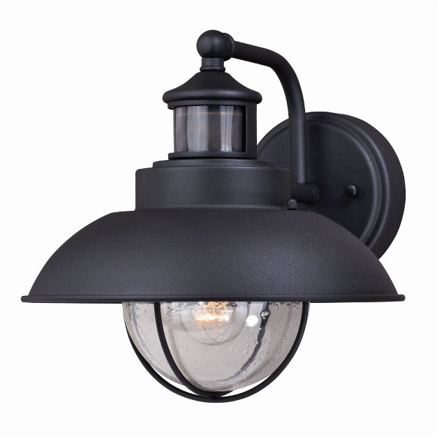 Vaxcel Harwich 1 Light Wall Light Textured Black