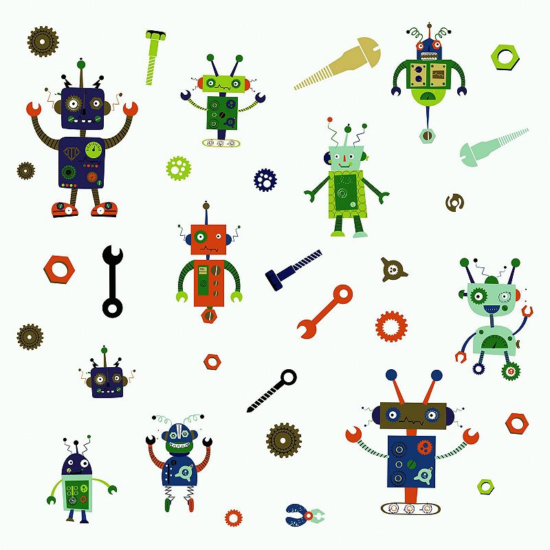 RoomMates Robots Wall Decals