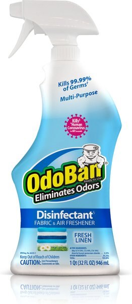 OdoBan Ready-to-Use Fresh Linen Disinfectant Spray， 32-oz bottle