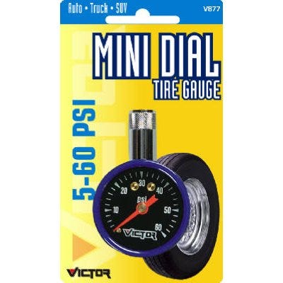 Tire Gauge Mini Dial 5-60 PSI