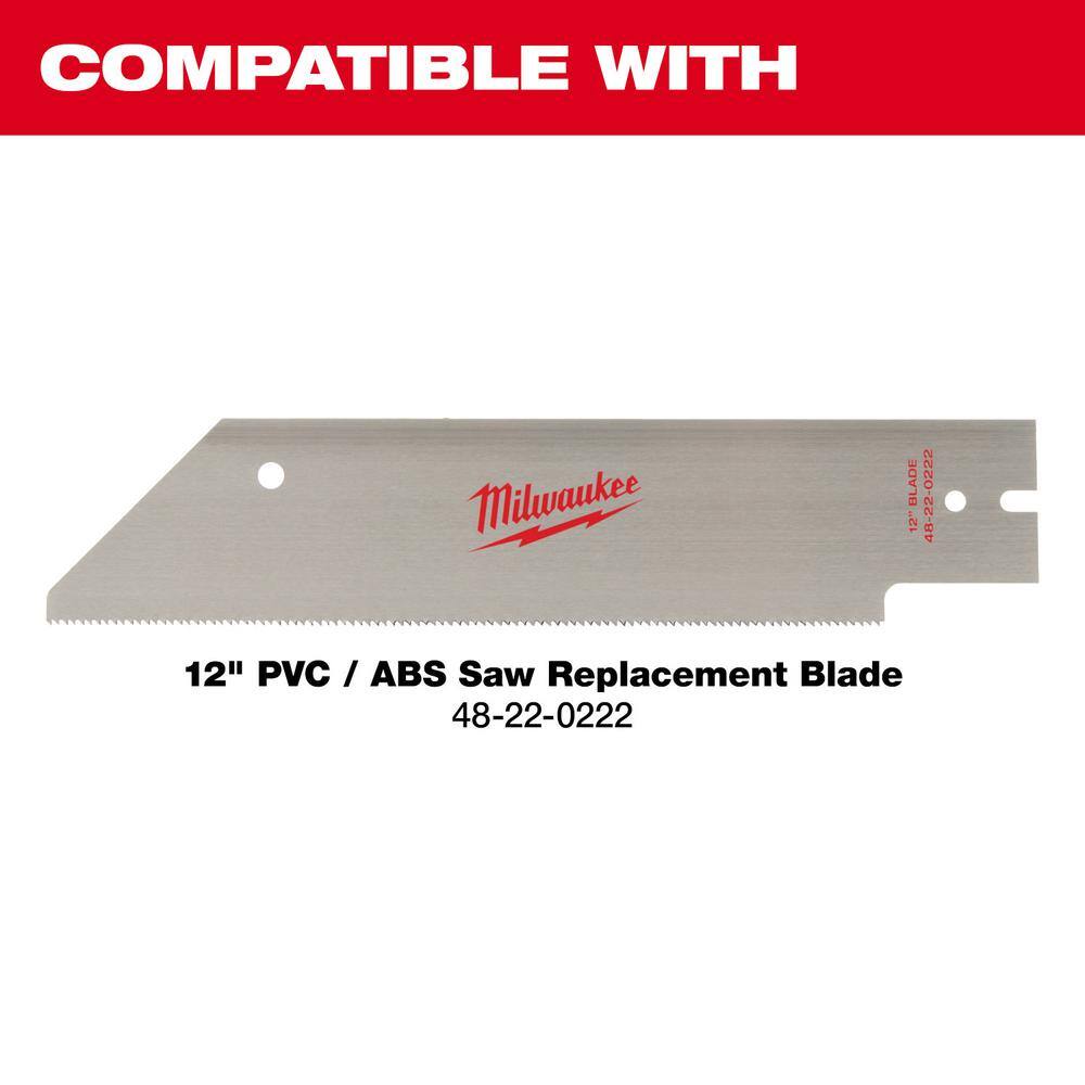 MW 12 in. PVC and ABS Pipe Saw with 1 in. Pex and Tubing Cutter (2-Piece) 48-22-0212-48-22-4204