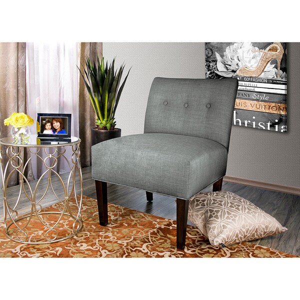 MJL Furniture Samantha Largo Button Tufted Accent Chair