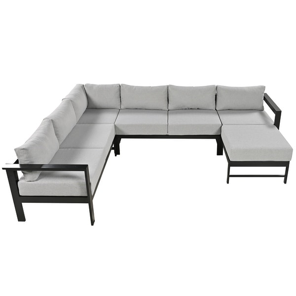 5 Pieces Outdoor Ushaped Sectional Sofa Set