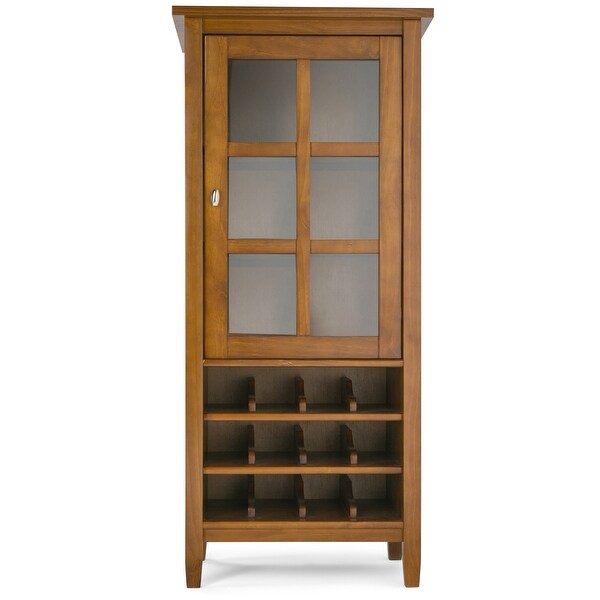 WYNDENHALL Norfolk 12-Bottle SOLID WOOD 23 inch Wide Transitional High Storage Wine Rack