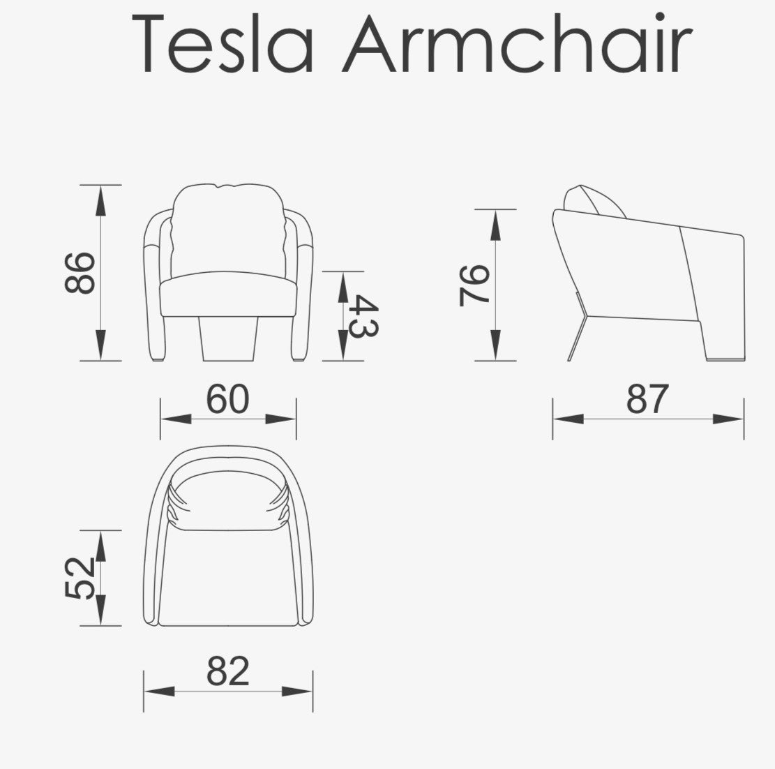 Tesla Armchair Tesla-001