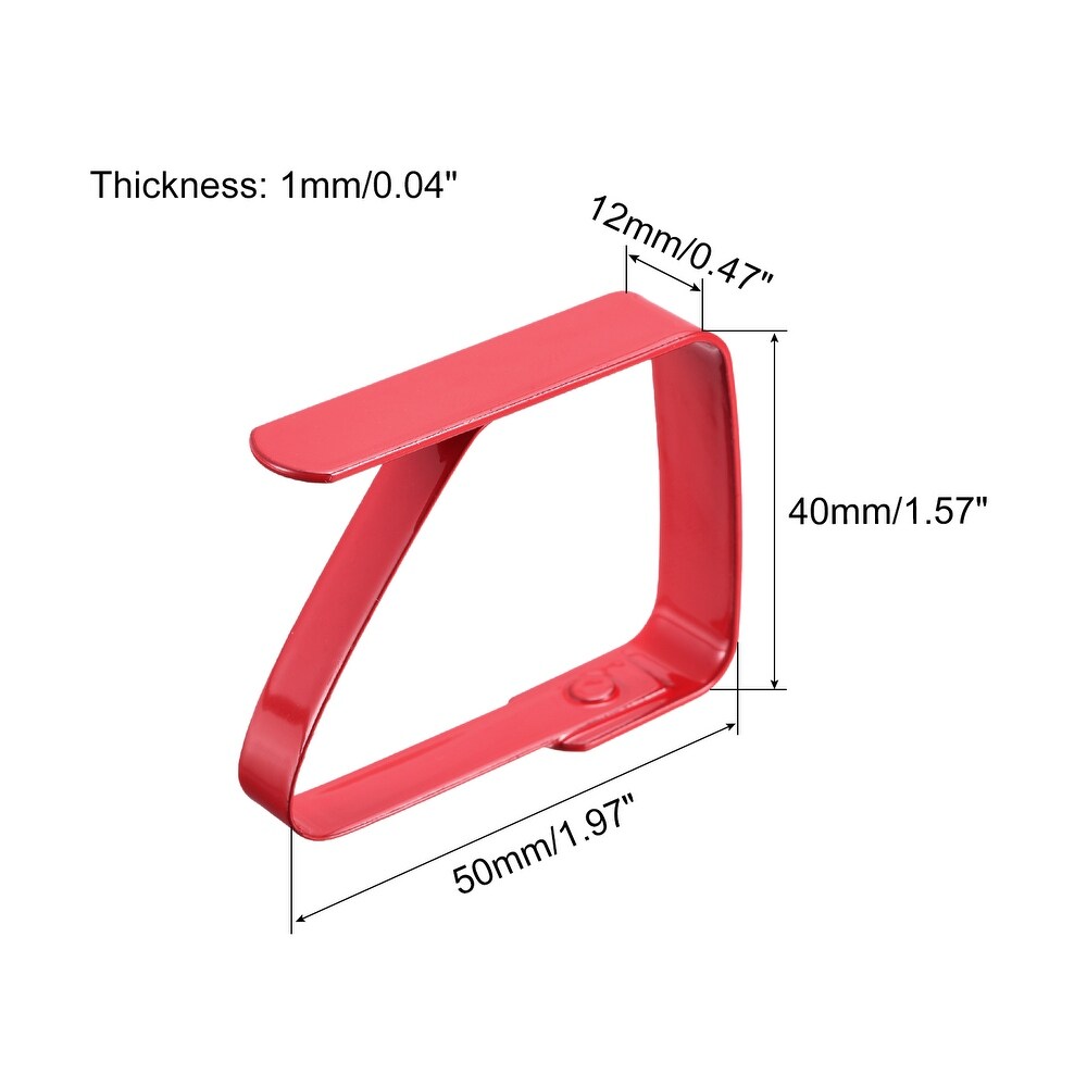 Tablecloth Clips 50mmx40mm 420 Stainless Steel Table Cloth Holder 4Pcs