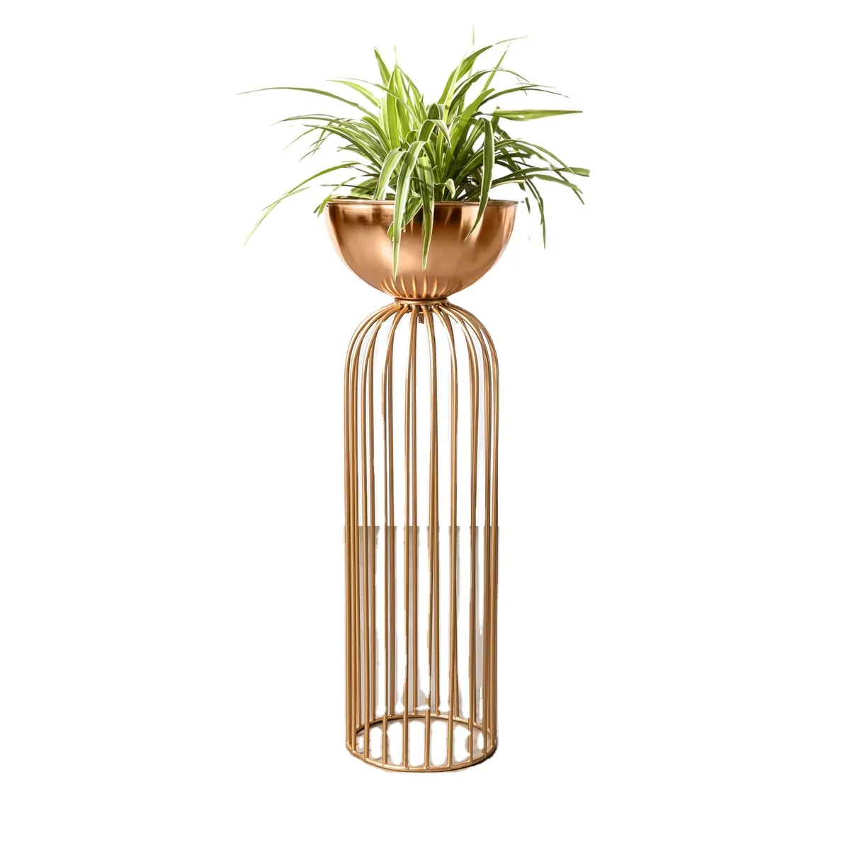 High Quality Metal Flower plant Stand Metal tall Plant Stand Iron Flower Pot Stand Gold  Indoor Outdoor Decor Usage In Wholesale