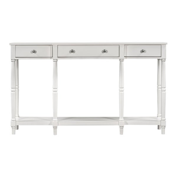 Console Table，Classic Entryway Table with Storage Shelf and Drawer