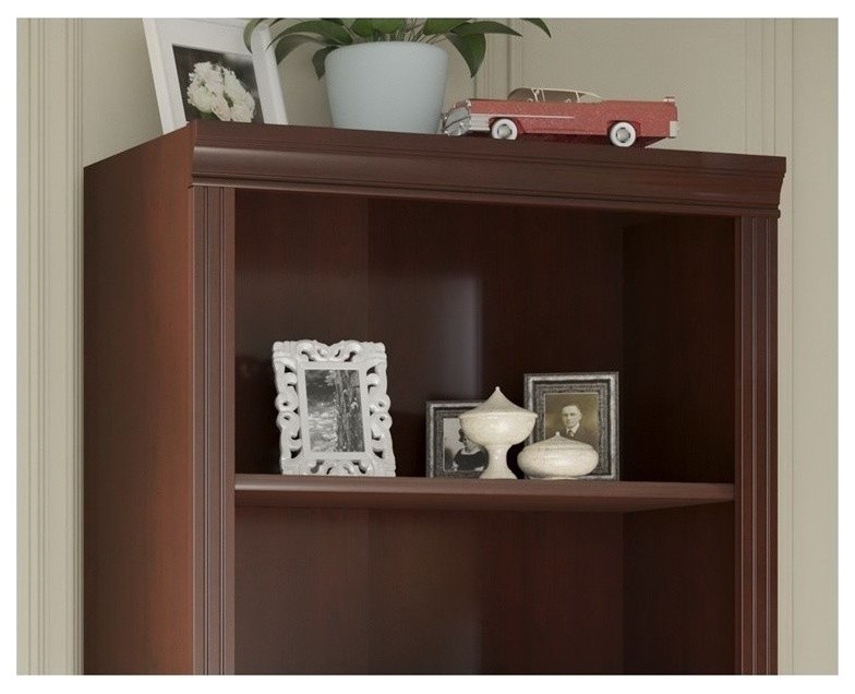 Kathy Ireland Office by Bennington 5 Shelf Bookcase   Transitional   Bookcases   by Arcadian Home  ampLighting  Houzz