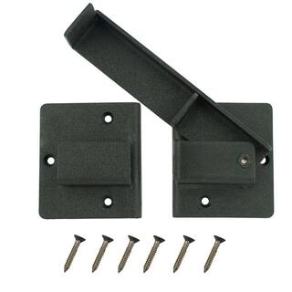 Everbilt Black Extra Heavy-Duty Gate Flip Latch 20474