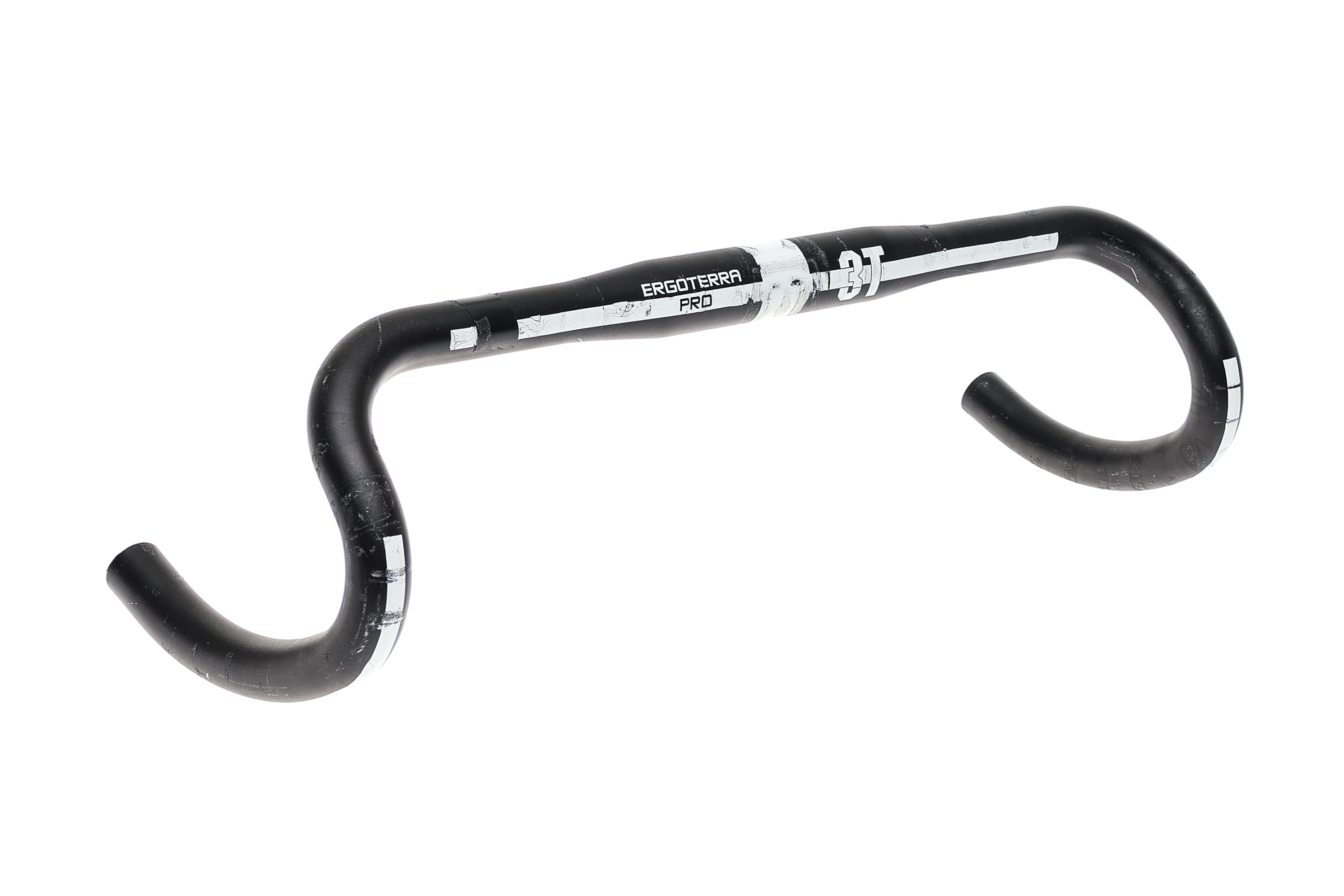3T Ergoterra Pro Handlebar 31.8mm x 44/47cm Aluminum Black/White